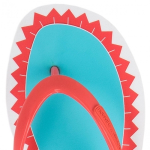 Woman flip flops