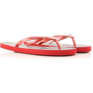 Woman flip flops